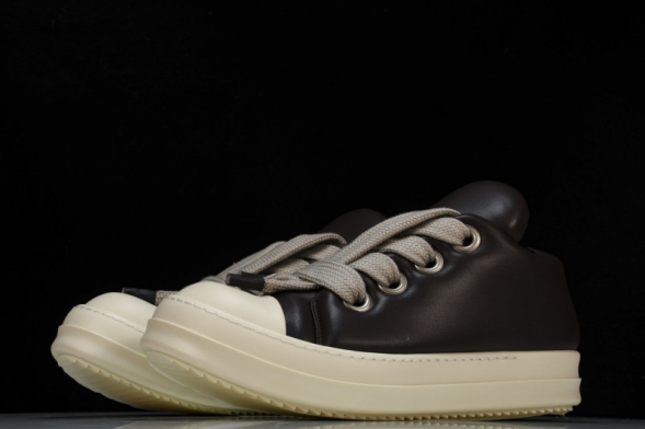 Rick Owens Jumbo Lace Padded Lowsneaks RU02C7893 LLPW2 