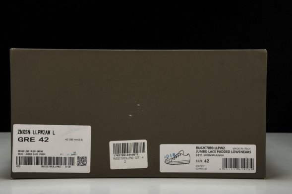 Rick Owens Jumbo Lace Padded Lowsneaks RU02C7893 LLPW2 