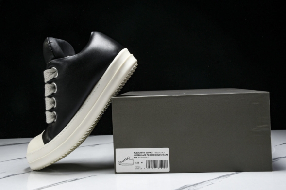 Rick Owens jumbo Lace Padded Low Sneaks RU02C7893 LLPW2 