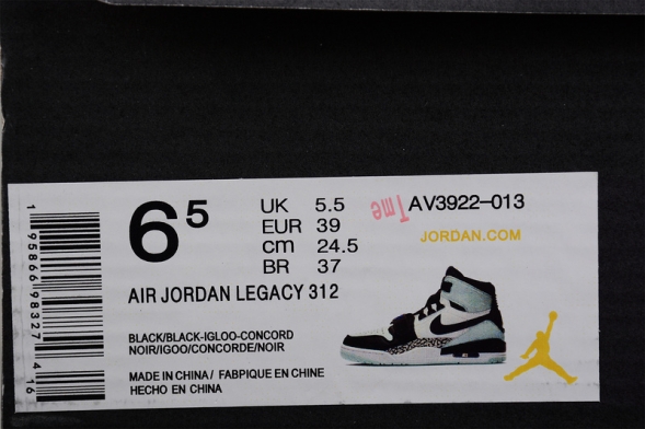 Nike Air Jordan Legacy 312 high. AV3922-013 