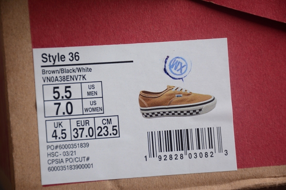 Vans Authentic VN0A38ENV7K 