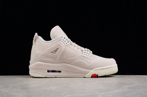  Nike Air Jordan 4 Retro Canvas DQ4909-100 