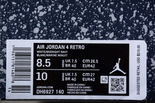  Nike Air Jordan 4 Midnight Navy DH6927-140 