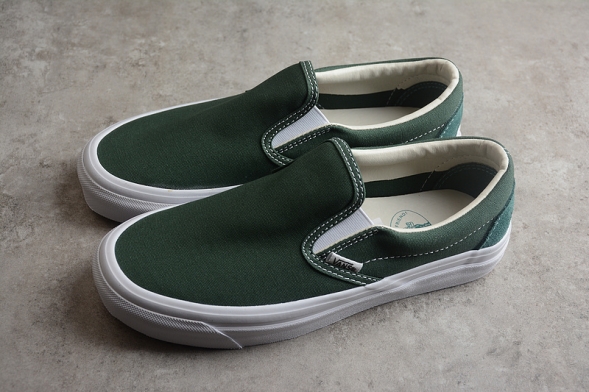 Adsum x Vans Vault OG Slip-On Dark Green VANSBESTFRIEND1 
