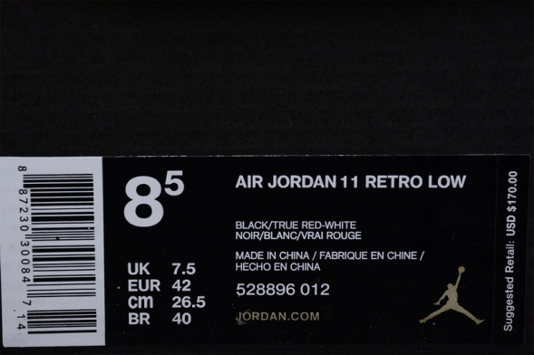 Nike Air Jordan 11 Low Bred 528896-012 