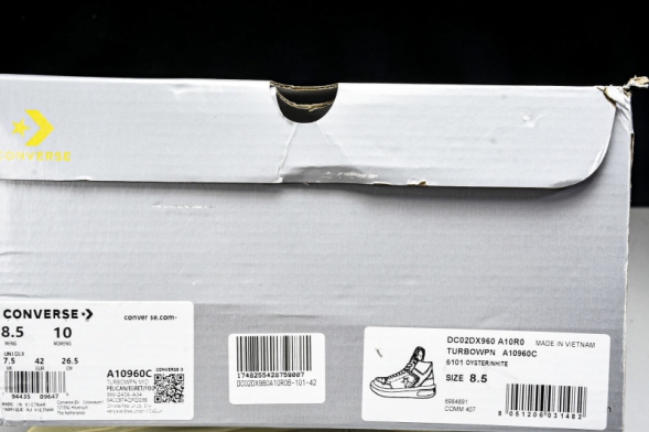 Rickowens DRKSHDW x Converse Chuck 70 Mid Turbowpn DC02DX960 A10960C 