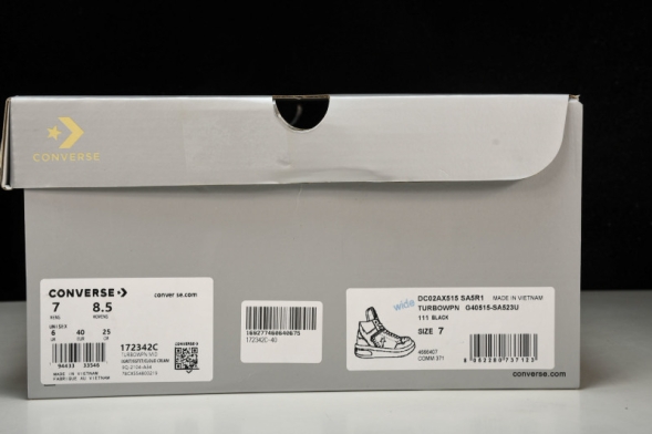 Rickowens DRKSHDW x Converse Chuck 70 Mid Turbowpn DC02AX515 SA5R1 black 